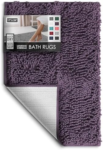 Hearth & Harbor Bathroom Rugs, Chenille Bath Mat by HearthHarbor