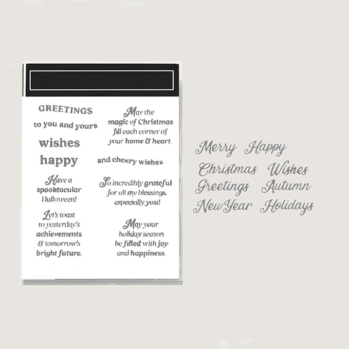 2025-2026 Stamps and Dies for Card Making, Stamps and Dies Set 2025 for Christmas and Halloween, Die Cut DIY Various Festivals Album Scrapbooking Birthdays Greeting Card (M4295)