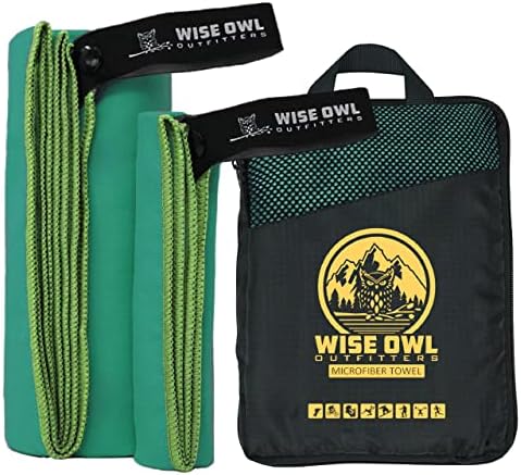 Wise Owl Outfitters Microfiber Camping Towel by WiseOwlOutfitters