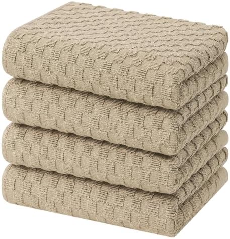 Homaxy 100% Cotton Terry Kitchen Towels by Homaxy