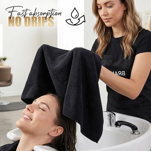Utopia Towels Microfiber Bleach Safe Salon Towels 24 Pack, 16x27 in - Image 4