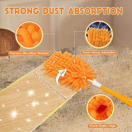 8 Pack Reusable Duster Refill for Swiffer Hand Duster - Image 3