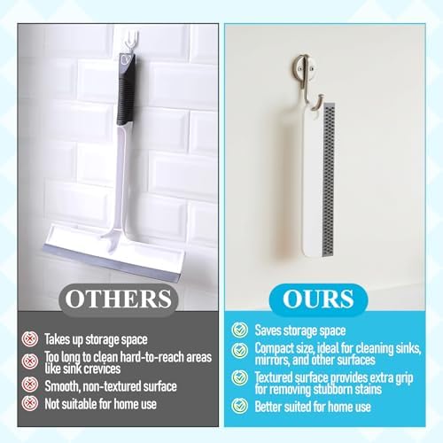 2 PCS All-Purpose Small Rubber Squeegee, Soft Silicone Mini Squeegee - Image 4