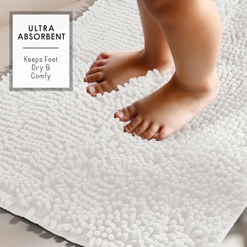 Hearth & Harbor Bathroom Rugs, Chenille Bath Mat - Image 5
