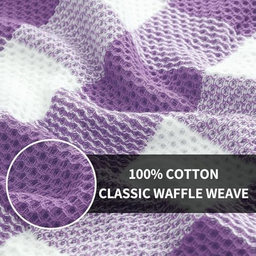 Homaxy 100% Cotton Kitchen Towels and Dishcloths Set of 8 - Image 2