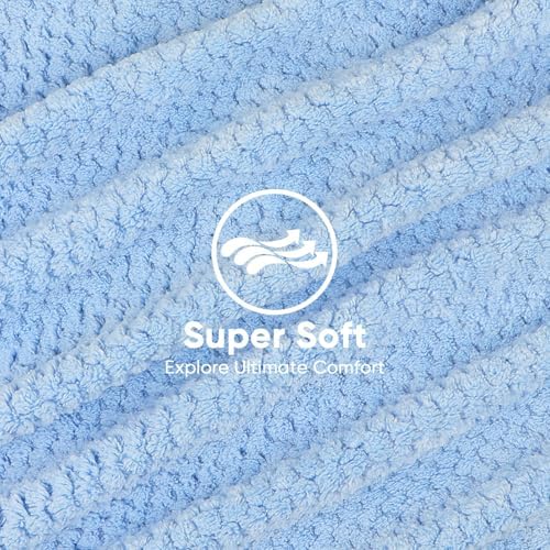 HOMEXCEL 5PK Microfiber Hair Towels, 40x20 in, Fast Drying - Image 2