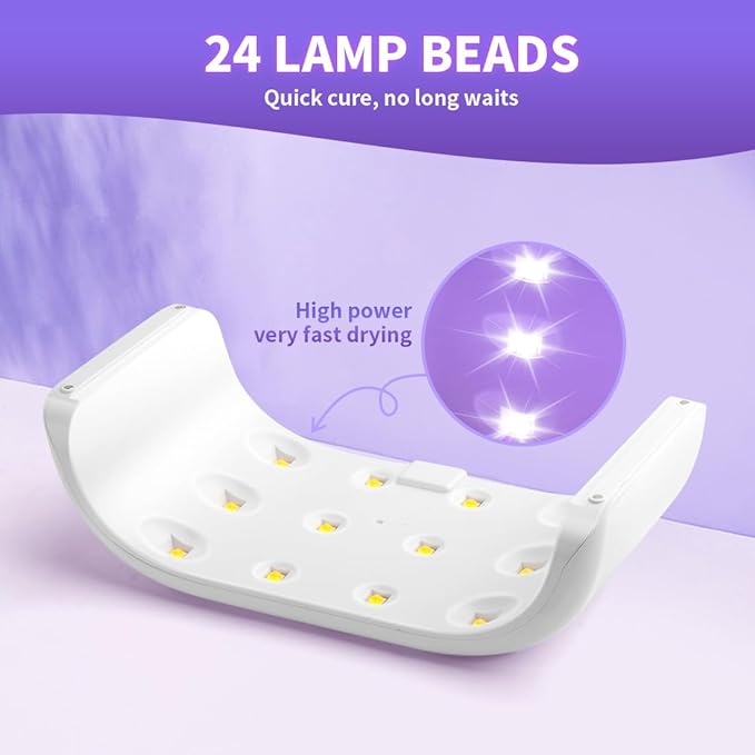 UV Light for Resin, 36W Double Side Fast Curing UV Resin Light with Adjustable Time Setting Portable Foldable Small UV Lamp