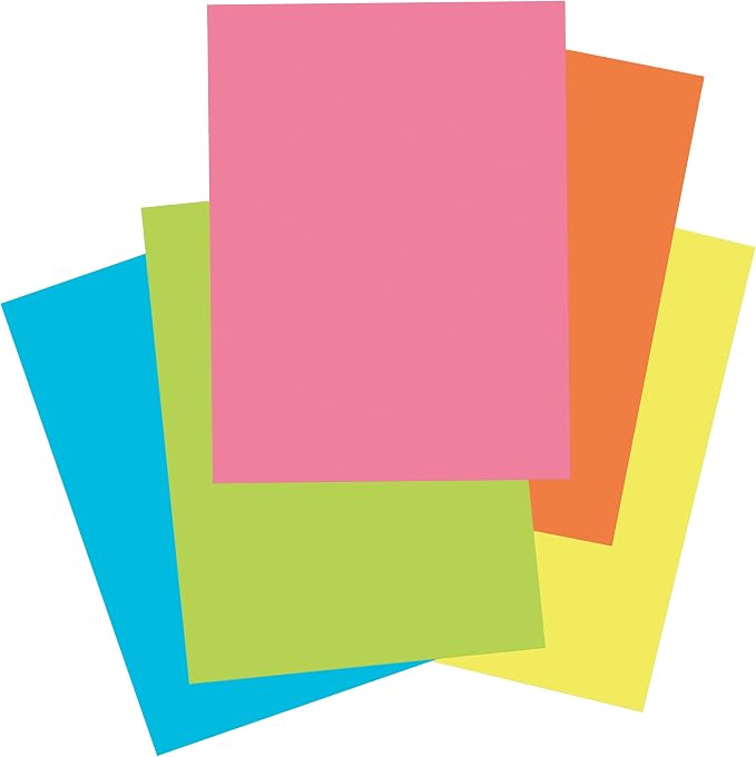 Tru-Ray Heavyweight Construction Paper, Hot Assorted Colors, 50 Sheets & - Image 4