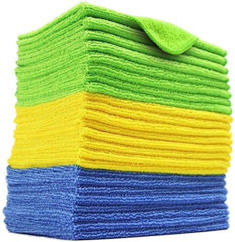 POLYTE Microfiber Cleaning Cloth, 12 x 16 in, 24 Pack by Polyte