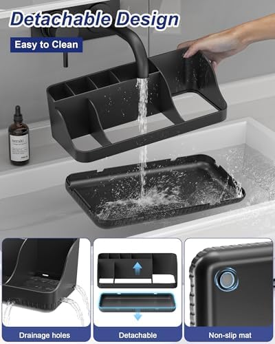 Bathroom Counter Organizer and Storage, 7 Slots Detachable Toothbrush Holders - Image 2