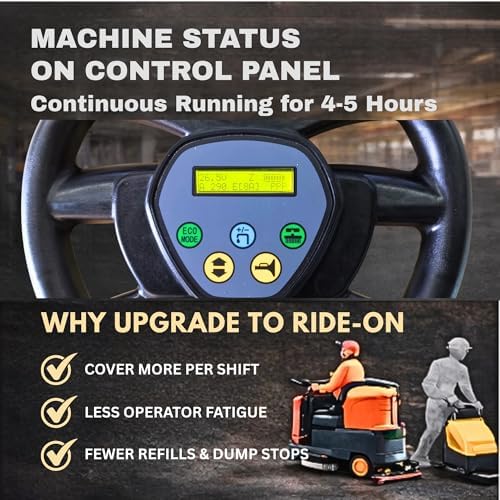 SUNMAX RT70 22" Ride-On Floor Scrubber, 18.5-Gal Dual Tanks - Image 2