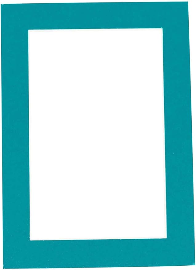 11x14 Mat for 8.5x11 Photo - Precut Teal Blue Picture Matboard for Frames Measuring 11 x 14 Inches - Bevel Cut Matte to Display Art Measuring 8.5 x 11 Inches - Acid Free ONE MAT