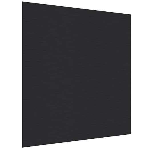 Anodized Aluminum Sheet Metal 12 x 12 x 1/16 Inch Black Anodized Aluminum Metal Plates Engraving Blanks for Laser Engraving, 1.50MM Thin Decorative Aluminum Metal Sheets for Crafting, House Decoration