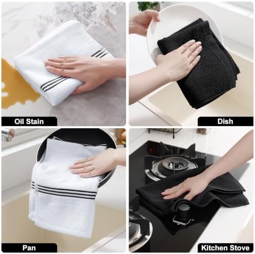 Homaxy Dual Design Cotton Kitchen Towels - Image 5