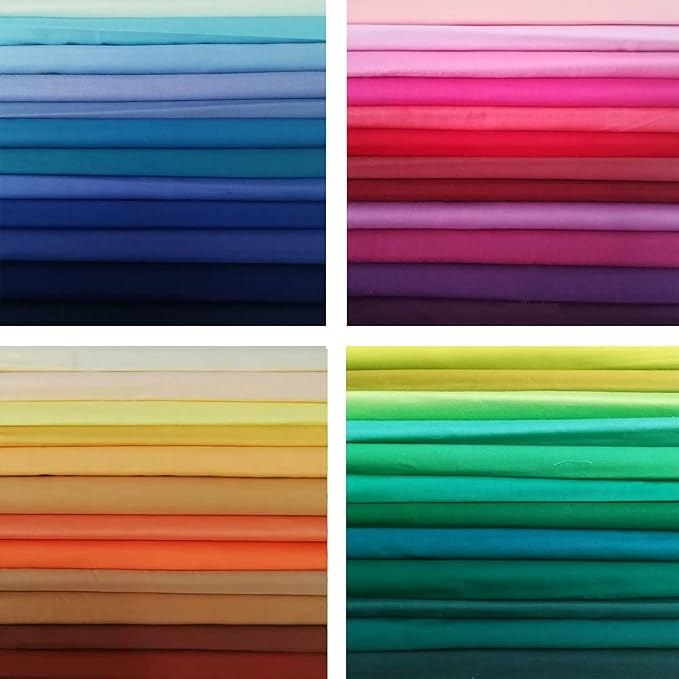 8"x8" 50pcs Cotton Fabric Squares by newamishquilt