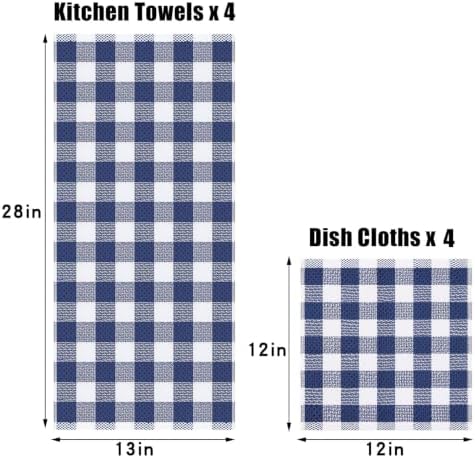 Homaxy Kitchen Towels and Dishcloths Set of 8 - Image 3