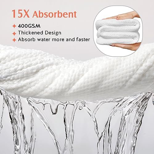 YFONG 2 Pack Large Microfiber Hair Towel Wrap - Image 2