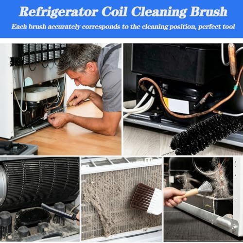 Refrigerator Coil Cleaning Brush Kit, Cleaner Brush Accessories - Image 4