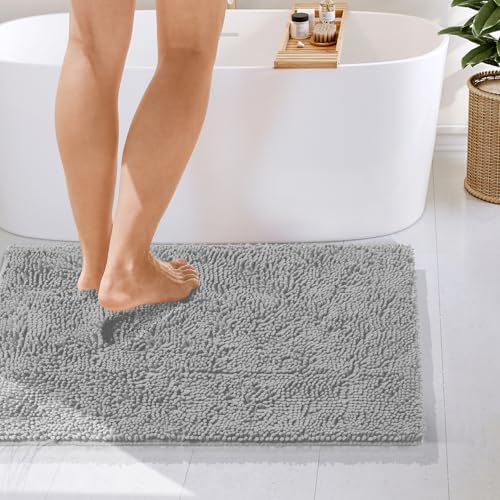 Hearth & Harbor Bathroom Rugs, Chenille Bath Mat - Image 4