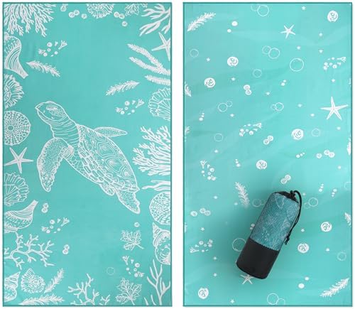 Utopia Towels Thin Lightweight Microfiber Printed Beach Towel 32x71 Inch by UTOPIATOWELS