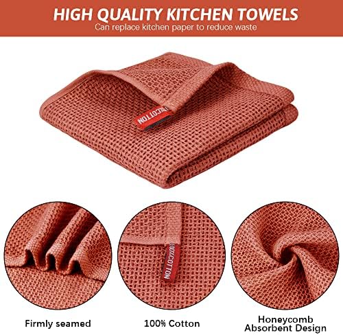 Nialnant 6 Pack Dish Towels, 100% Cotton Hand Towels - Image 3
