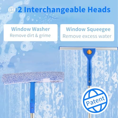 10Ft Window Squeegee with Long Handle, Window Washer - Image 2