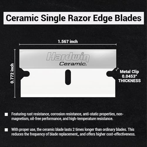 5-Pack Ceramic Scraper Blade Refills, Rust-Proof - Image 2