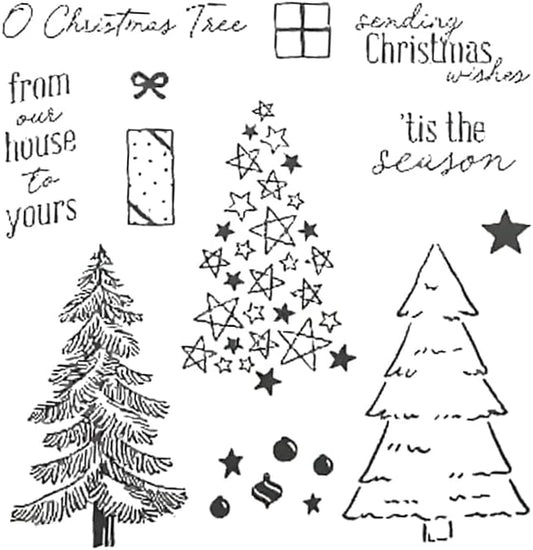 2025-2026 Stamps and Dies for Card Making, Stamps and Dies Set 2025 for Christmas and Halloween, Die Cut DIY Various Festivals Album Scrapbooking Birthdays Greeting Card (M4339)