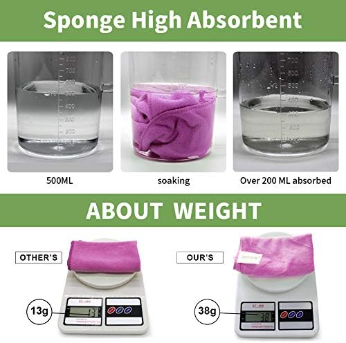 400 GSM Microfiber Cleaning Cloths, 12 Pack Ultra Absorbent Lint Free Towels - Image 3