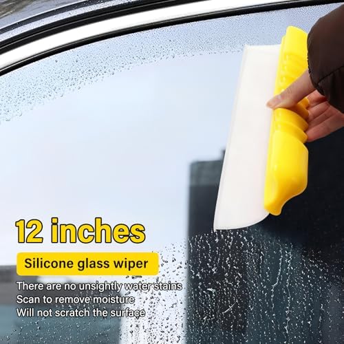 2 Pack 12inch car Squeegee, Silicone Squeegee, car Window Squeegee, Flexible - Image 6