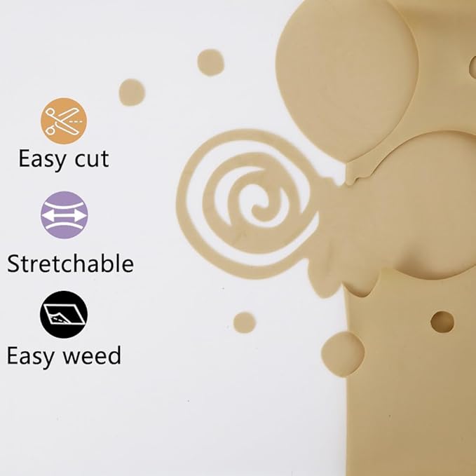 guangyintong Soil Golden Heat Transfer Vinyl HTV Rolls, 12" x 8ft Soil Golden Iron on Vinyl for T-Shirts Glossy Surface HTV Vinyl for All Cutter Machines Easy to Cut & Weed for Heat Vinyl Design