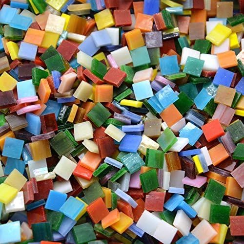 Lanyani 800 Pieces Mosaic Tiles Stained Glass - Image 2