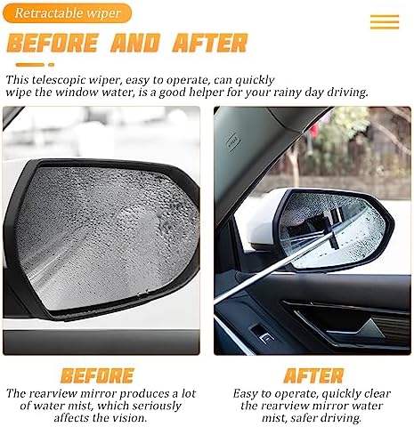 AICEL Car Side Mirror Squeegee, Rearview Mirror Wiper - Image 3
