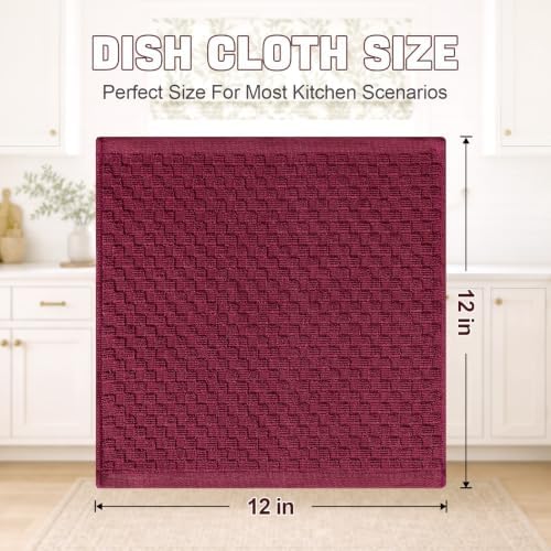 Homaxy 100% Cotton Terry Dish Cloths - Image 3