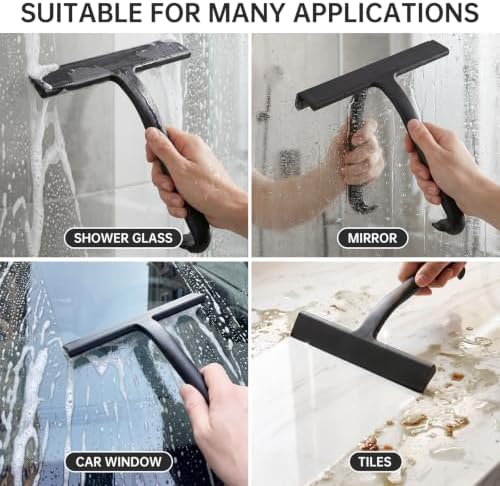 Silicone Shower Squeegee with Hanging Hook - Image 4