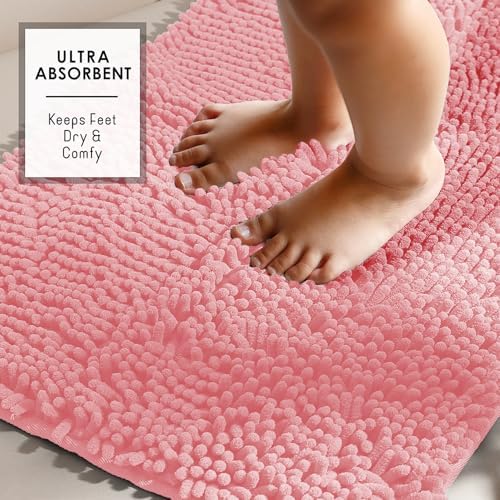 Hearth & Harbor Bathroom Rugs, Chenille Bath Mat - Image 6