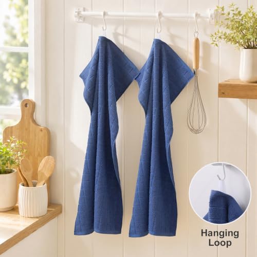 Kitinjoy Premium Cotton Check Kitchen Towels 6 Pack - Image 5