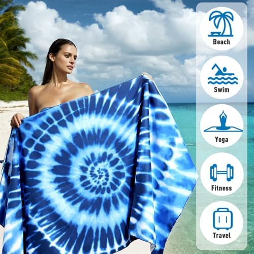 2 Pack Microfiber Beach Towel - Image 4