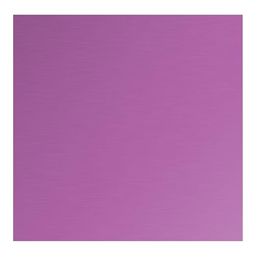 Anodized Aluminum Sheet Metal 12 x 12 x 1/32 Inch Purple Metal Plates for Laser Engraving, 0.8MM Thin Decorative Sheets for Crafting, House Decoration