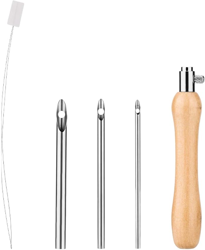 5pcs Punch Needle Kit, Punch Needle Tool Includes 2/3/4mm Metal Punch Needle by NQEUEPN
