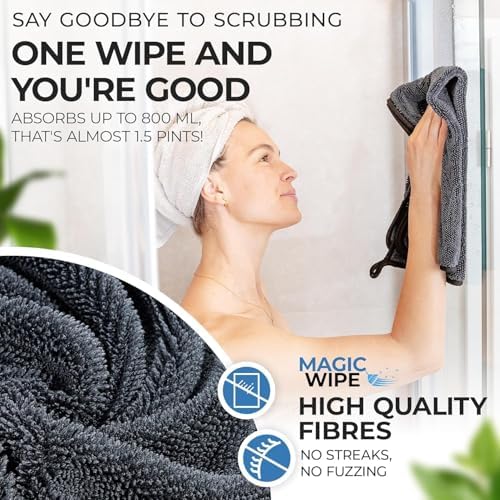 Magicwipe® Bathroom Drying Cloth – Removes Limescale & Hard Water Stains in - Image 3