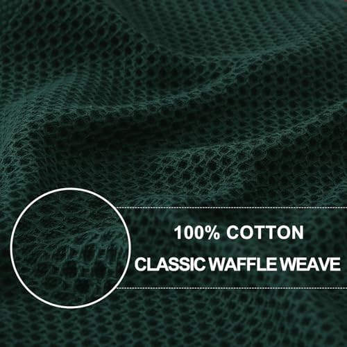 Homaxy 100% Cotton Waffle Weave Kitchen Dish Cloths - Image 2