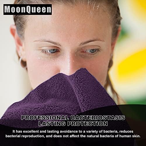 MOONQUEEN Microfiber Facial Cloths Fast Drying Washcloth 12 Pack - Image 5