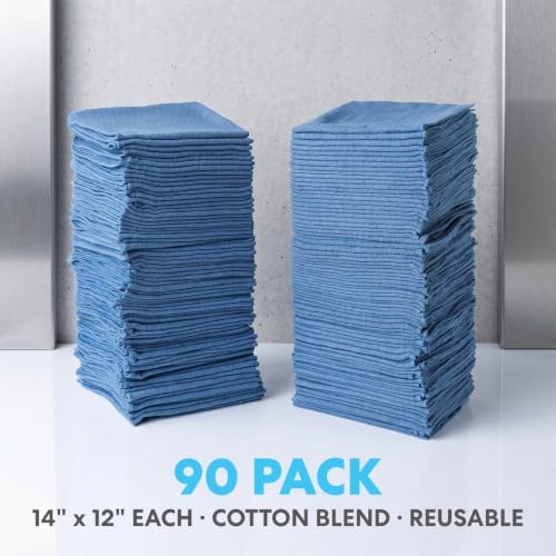 Simpli-Magic Cotton Shop Towels 14"x12" – Reusable Cleaning Shop Rags - Image 6