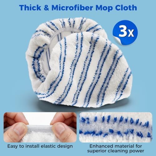 Masthome 16" Large Flat Mop, 3 Microfiber Mop Pads - Image 4