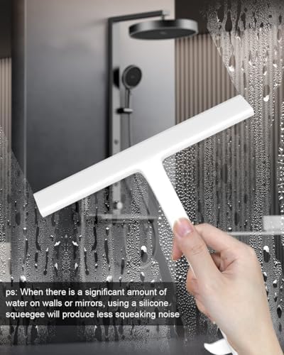 Shower Squeegee for Glass Doors, 8In Silicone Squeegee for Shower - Image 2