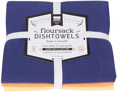 Now Designs Kitchen Dish Towel Dusk Apricot Sunray by NowDesigns