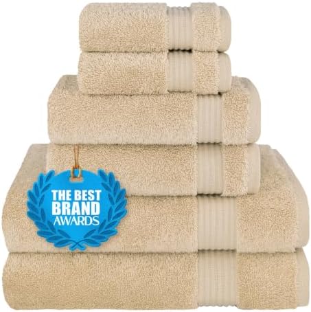 Cotton Paradise 100% Cotton Turkish Towel Set, Soft Absorbent Quick Dry by UNITEDHOMETEXTILE