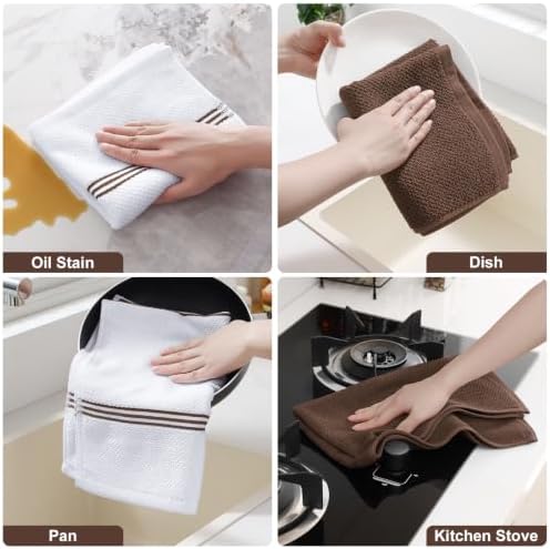 Homaxy Dual Design Cotton Kitchen Towels - Image 5