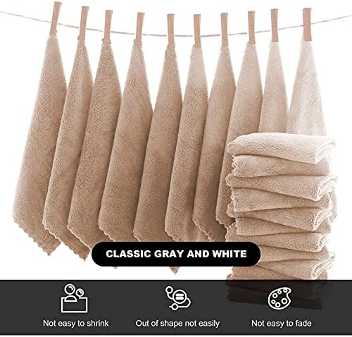 MOONQUEEN Microfiber Facial Cloths Fast Drying Washcloth 12 Pack - Image 3
